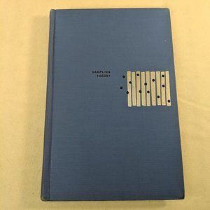 Sampling Theory 1968 Raj McGraw-Hill Probability & Stats Hardcover Book Vintage